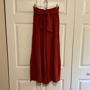 Elegant Rust wide leg pants